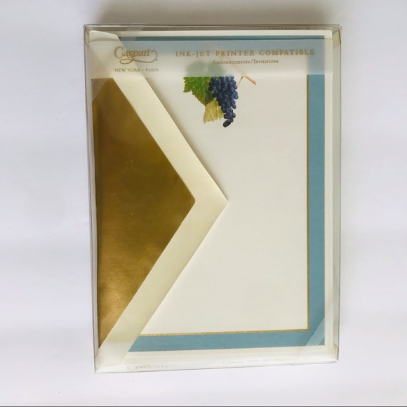 Lot of 4 Boxed Invitations Grapes Wine Winery - Picture 3 of 10